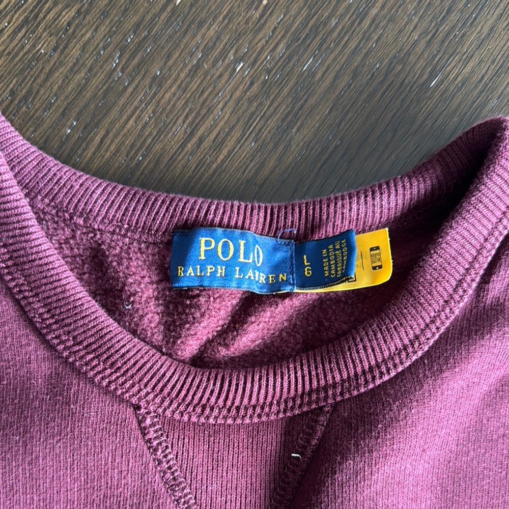 Polo by Ralph Lauren Red Crewneck Sweater - Picture 2 of 3